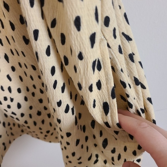 Aimee Kestenberg Beige Black Spotted Flowy PJ Tank Top Large - Picture 3 of 5